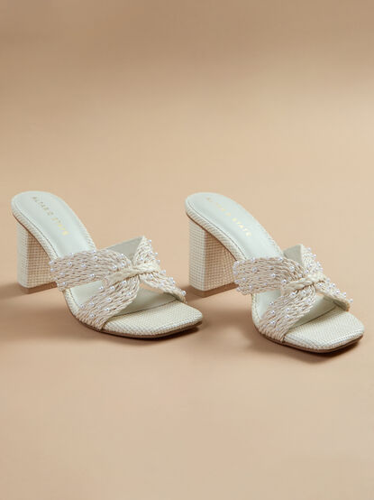 Tiara Pearl Heels - TULLABEE