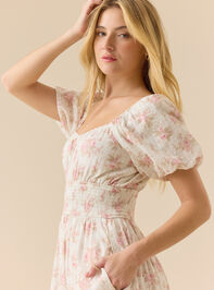 Margaret Floral Maxi Dress Detail 3 - TULLABEE