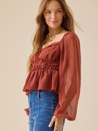 Carolina Ruffle Babydoll Top - TULLABEE