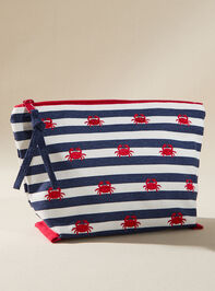 Embroidered Crabs Pouch - TULLABEE