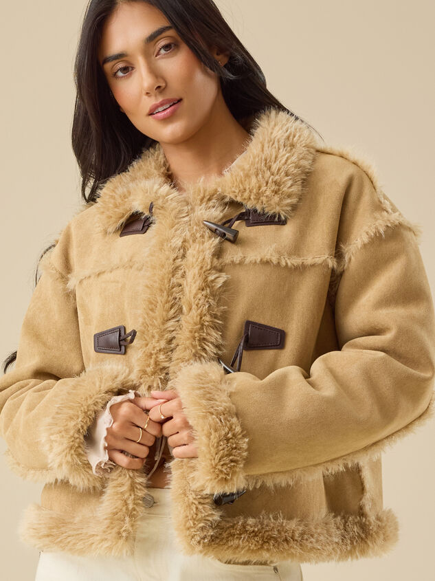 Elsa Faux Suede Jacket Detail 2 - TULLABEE