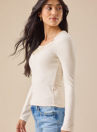 Mandy Long Sleeve Layered Top Detail 3 - TULLABEE