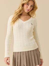 Cameron Cable Icon Sweater Detail 4 - TULLABEE