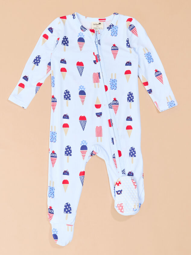 Stars & Scoops Sleep Bodysuit Detail 2 - TULLABEE