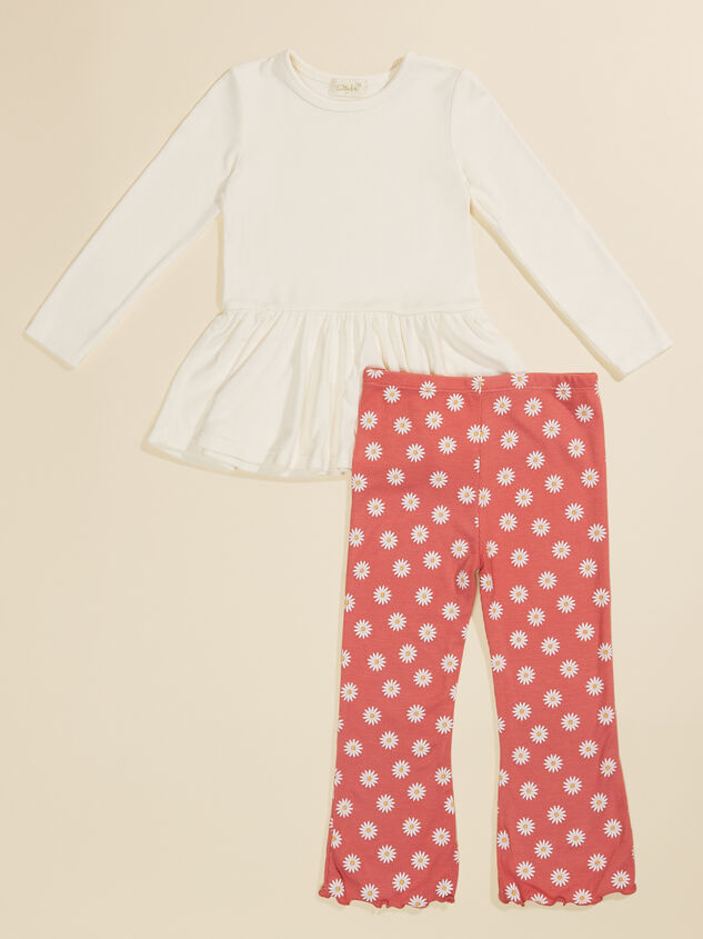 Daisy Dot Pants and Top Set Detail 2 - TULLABEE
