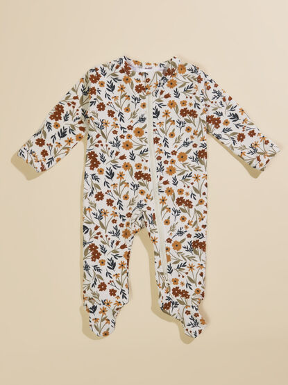 Hazel Harvest Floral Sleeper - TULLABEE