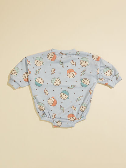 Lightening Bolt Smiley Romper - TULLABEE