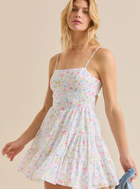 Eliza Floral Mini Dress Detail 3 - TULLABEE