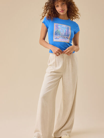 New York Postcard Baby Tee - TULLABEE