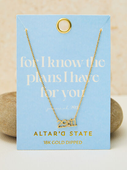 18k Gold Jeremiah 29:11 Necklace - TULLABEE
