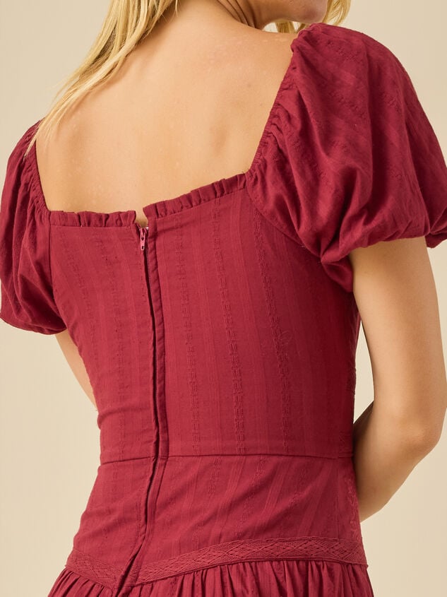 Talla Drop Waist Maxi Dress Detail 5 - TULLABEE