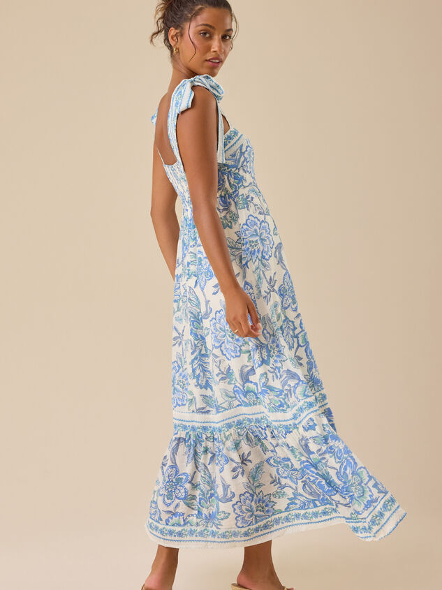 Sasha Floral Maxi Dress Detail 5 - TULLABEE