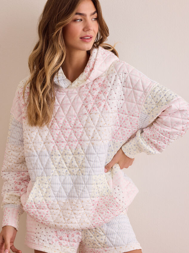 Move Free Patchwork Hoodie Detail 3 - TULLABEE