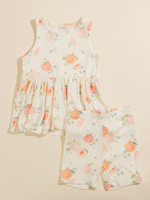 Spring Peach Tank and Shorts Set - TULLABEE