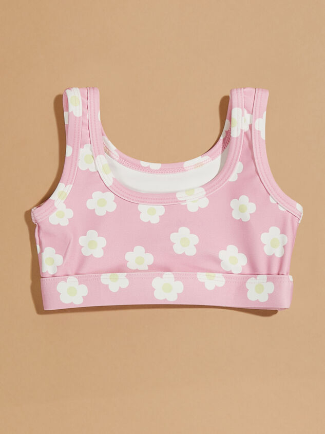 Daisies Athletic Tank Detail 4 - TULLABEE