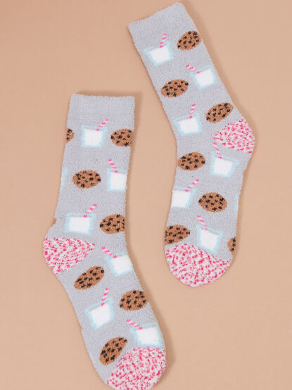 Milk & Cookies Cozy Socks - TULLABEE