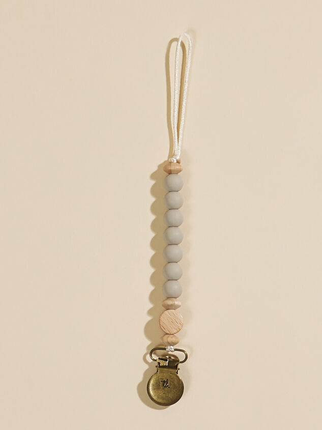 Neutral Pacifier Clip - TULLABEE