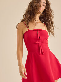 Blane Bow Mini Dress - TULLABEE