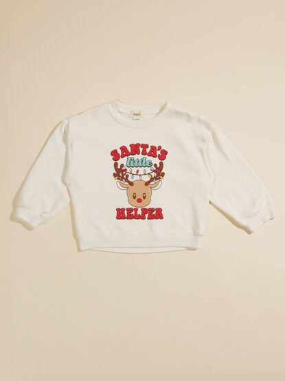 Santa's Little Helper Sweatshirt - TULLABEE