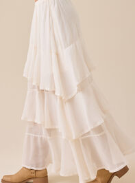 Kirsten Tiered Midi Skirt Detail 4 - TULLABEE