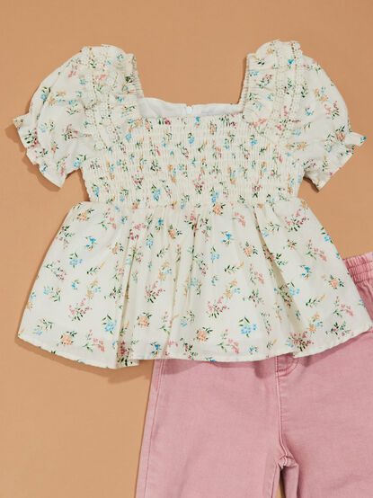 Garden Bloom Top and Pant Set - TULLABEE