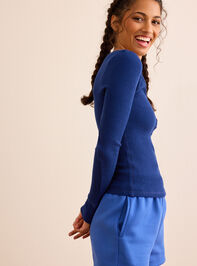 Pure Motion Henley Long Sleeve Detail 3 - TULLABEE