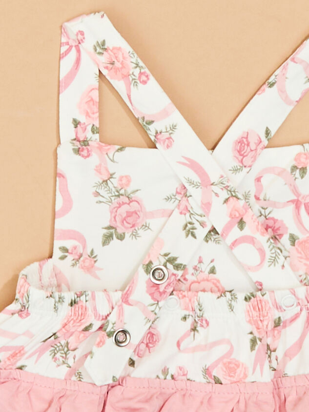 Amelia Floral Bow Ruffle Bubble Detail 3 - TULLABEE