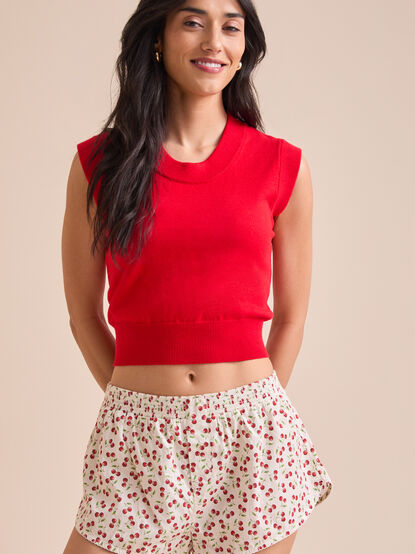 Linlie Cherry Lounge Shorts - TULLABEE