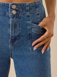 Mason Wide Leg Jeans Detail 3 - TULLABEE