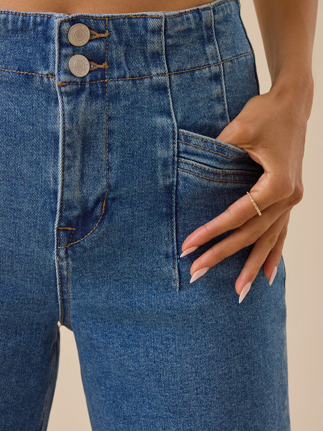 Mason Wide Leg Jeans Detail 3 - TULLABEE