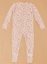Lulu Leopard Romper Detail 4 - TULLABEE