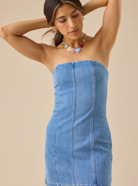Scottie Denim Mini Dress - TULLABEE