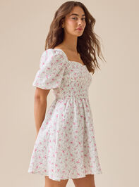 Stacey Floral Mama Mini Dress Detail 4 - TULLABEE