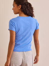 Sunshine and Books Baby Tee Detail 5 - TULLABEE