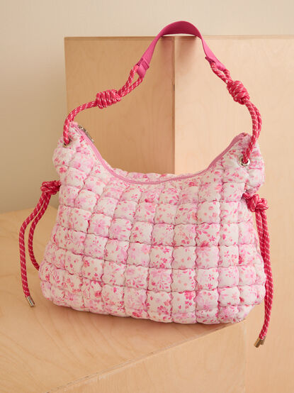 Rope And Bloom Quilted Shoulder Bag - TULLABEE