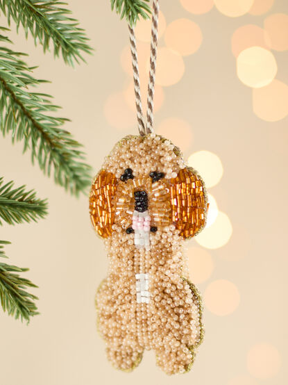 Dog Beaded Ornament - TULLABEE