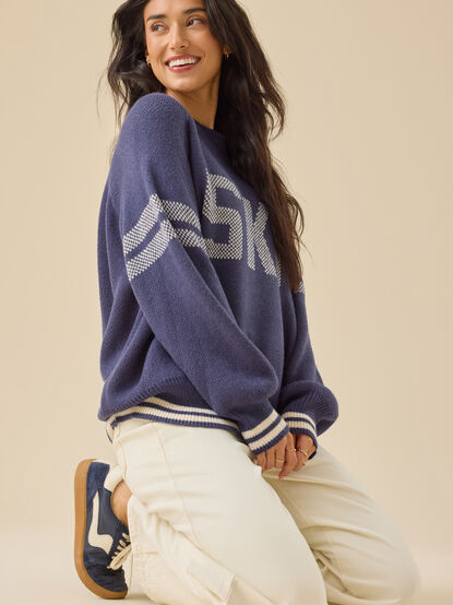 Brynn Ski Varsity Sweater - TULLABEE