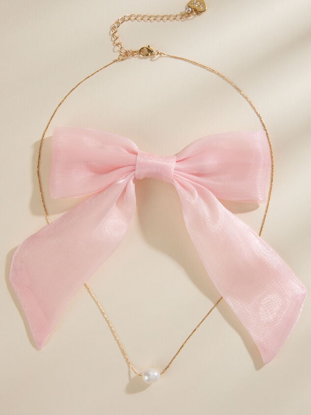 Pearl Necklace with Bow Detail 2 - TULLABEE