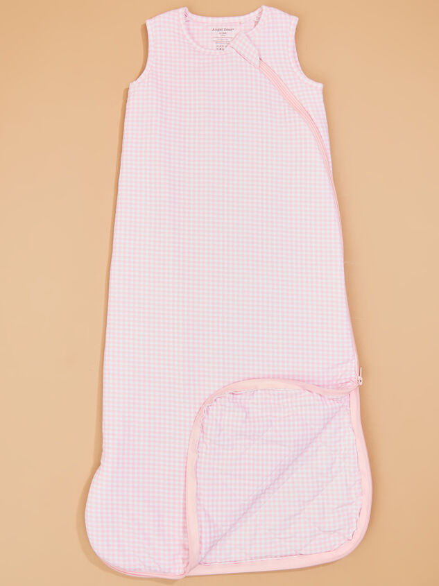 Harper Gingham Sleep Bag Detail 2 - TULLABEE