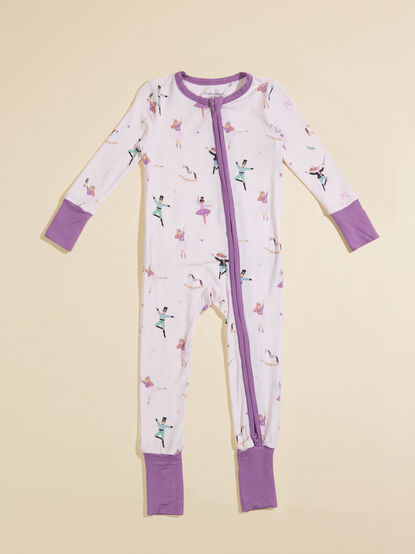Nutcracker Ballet Ruffle Sleeper - TULLABEE