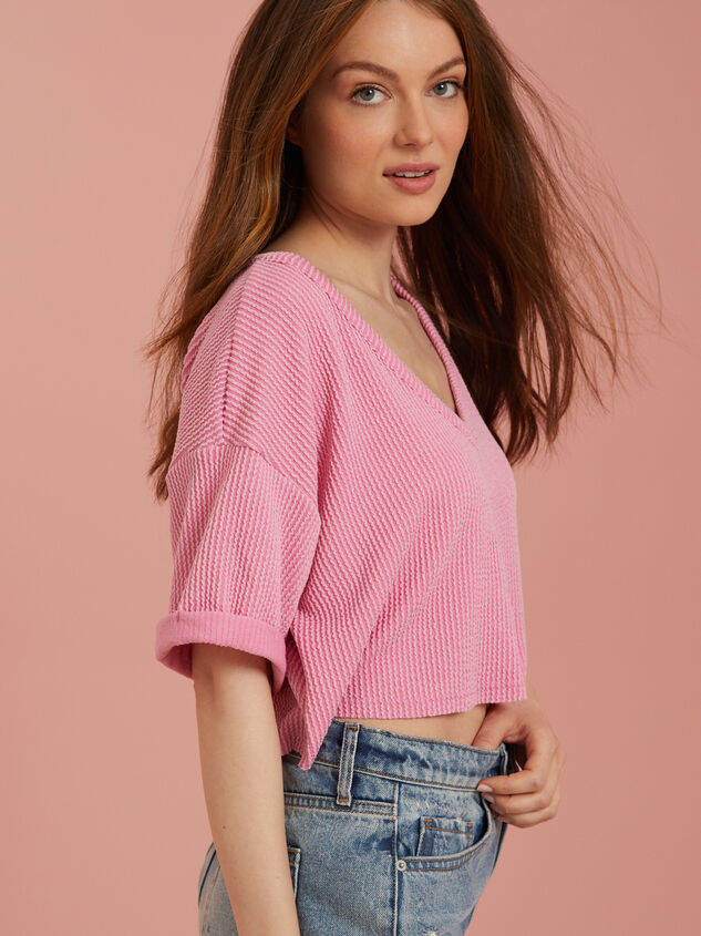 Alessia Ribbed Top Detail 3 - TULLABEE