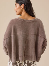 Cassidy Boxy Thermal Top Detail 4 - TULLABEE