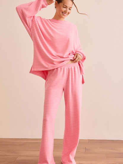 Stripe and Stretch Pant - TULLABEE