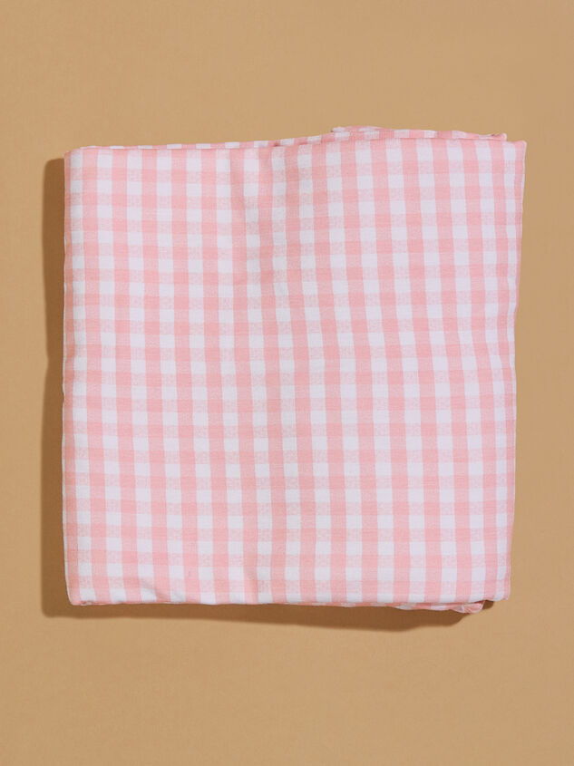 Hannah Gingham Swaddle Detail 2 - TULLABEE