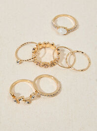 Crystal Vine Ring Set - TULLABEE