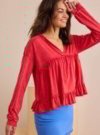 Easy Flow Ruffle Top Detail 3 - TULLABEE