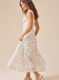 Camellia Floral Maxi Dress Detail 2 - TULLABEE