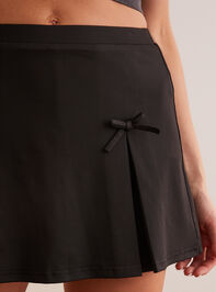 Graceful Bow Pleated Active Skirt Detail 2 - TULLABEE