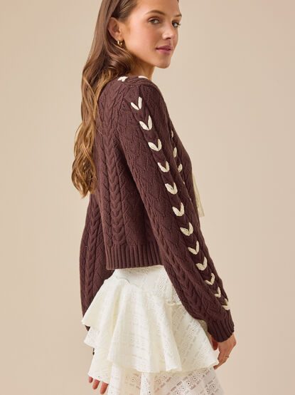 Lydia Ribbon Cardigan - TULLABEE