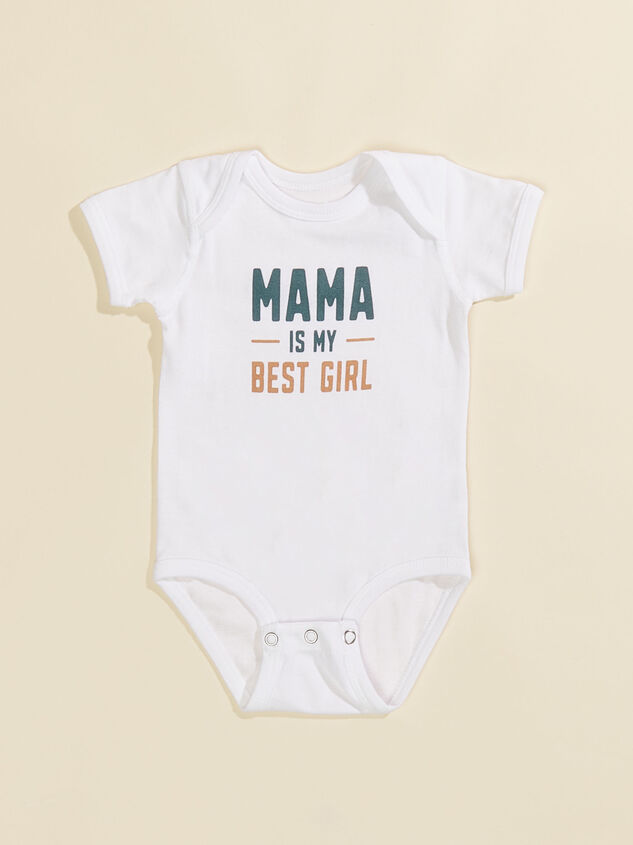 Mama is My Best Girl Romper Detail 2 - TULLABEE